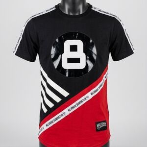 Men Black and Red Graphic Tee